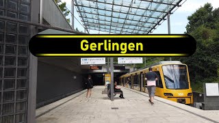 Stadtbahn Station Gerlingen  Stuttgart 🇩🇪  Walkthrough 🚶 [upl. by Eelrihs58]