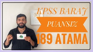 KPSS BARAJ PUANSIZ 189 MEMUR ATAMASI ÇOMÜ 189 PERSONEL ALIMI BAŞVURUSU [upl. by Allbee]