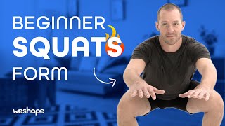 Squats For Beginners How to do a Squat Correctly  The most Effective Squat Challenge [upl. by Eyahs84]