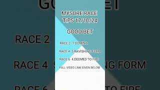 Mysore race tips short tips good tips 171024 [upl. by Clie727]