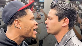 Ryan Garcia PUSHES Devin Haney  FULL ALTERCATION VIDEO amp Near BRAWL [upl. by Alvan]