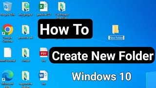 How to Create a New Folder in Windows 10 Easy StepbyStep Guide  Create new folder [upl. by Allistir]