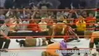 WWE RAW 2003 Chris Jericho amp Triple H vs Booker T amp Shawn Micheals Pt2 [upl. by Fairfax]