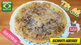 Frittata di Patate e Cipolle Omelete de Batata e Cebola [upl. by Adnahsed409]