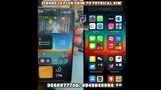 quotHow to Convert iPhone 14 Plus ESIM to SIM Card  Prasad Cell Care Visakhapatnamquot [upl. by Africa643]