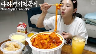 Real Mukbang MalaTteokbokki is full of toppings ☆ Guobaorou Steamed Eggs [upl. by Rj]