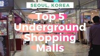 Seoul Underground Shopping Malls  Shopping in Korea [upl. by Alilahk]