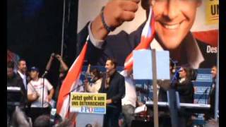 HC STRACHE live  DEMO in Wien Favoriten [upl. by Fong]