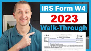 How to fill out the IRS Form W4 2023 [upl. by Aseefan]