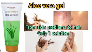 Aloe vera gel Natures solution to Glowing skin and Healthy Hairbeautihacks aloeveragel aloevera [upl. by Anerbes]