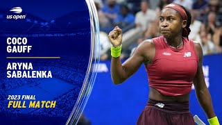 Coco Gauff vs Aryna Sabalenka Full Match  2023 US Open Final [upl. by Lodie]