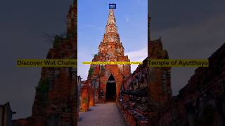 Discover Wat Chaiwatthanaram The Iconic Temple of Ayutthaya thailand [upl. by Nolrak421]