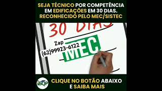 Seja técnico em Edificações por Competência em 30 Dias  Chama no número 62 999236122 e Saiba Mais [upl. by Hertberg]