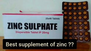 zinc sulphate tablet uses and side effects [upl. by Aita]