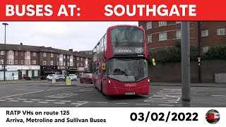 London buses at Southgate 03022022 [upl. by Grosvenor746]