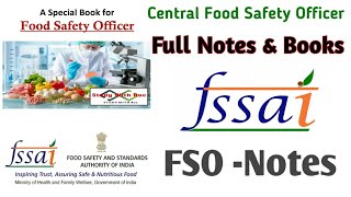 Book amp Notes For FSSAI Exam Preparation  Food Safety Officer Technical Officer [upl. by Stanwin]