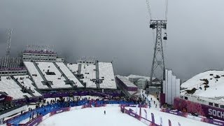 Winter Olympics 2014 Fog forces delays [upl. by Rondon]