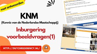 2024 KNM Inburgering met antwoorden kennis nederlandse maatschappij Voorbeeldvragen1 [upl. by Akamahs]