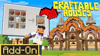 Craftable Houses  Minecraft Marketplace Addon  Showcase [upl. by Reld]