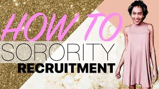 EVERYTHING YOU NEED TO KNOW ABOUT SORORITY RECRUITMENT TIPS  ADVICE amp MY EXPERIENCE  UCF [upl. by Gnehp]