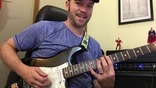 Intervals “5HTP” Main Riff Guitar Lesson [upl. by Dennard]