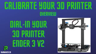 Calibrating Your 3D Printer Overview  Ender 3 V2 [upl. by Ydieh]