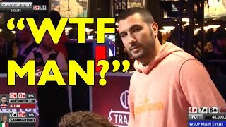 Dario Sammartino is SHOCKED in the 2019 WSOP MAIN EVENT [upl. by Shakespeare784]