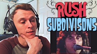 THIS HAD SO MUCH TO SAY  RUSH  SUBDIVISIONS  REACTION [upl. by Sirtimid]