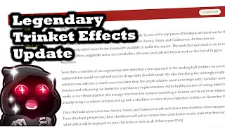 Legendary Trinket Effects Update  Guild Wars 2 News Nov 8th 2021 [upl. by Genisia]