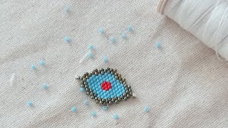 Brick Stitch Miyuki Beads Tutorial  Jewelry Making Tutorial  Diy Beaded Bracelet Making Tutorial [upl. by Charmaine192]