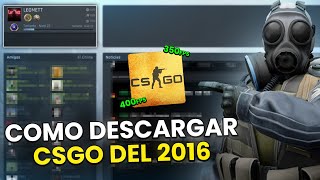 COMO INSTARLAR y JUGAR CS 2016  REVIVI MI INFANCIA y mis FPS  LEOMETT CS2 [upl. by Leesa]