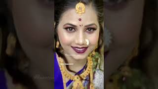 Maharashtrian bridal makeup makeup makeupartist youtubeshorts explore viralshorts [upl. by Kraul928]