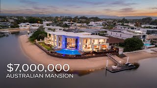 7000000 AUSTRALIAN MANSION  Gold Coast Queensland [upl. by Ahsienek]