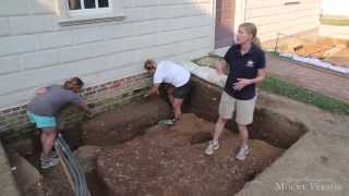 Kitchen Excavation at Mount Vernon [upl. by Sikram554]