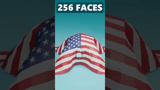 🇺🇸 USA Flag Cloth Simulation blender shorts simulation america [upl. by Sivram491]