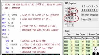 microprocessor  8085  8086  subroutine  example  المعالج الدقيق البرامج الفرعية مثال 04 [upl. by Gamber923]