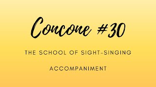 Concone 30 Accompaniment [upl. by Lerred]