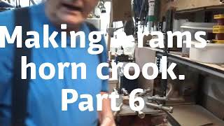 Making a rams horn crook Part 6 [upl. by Anilem736]