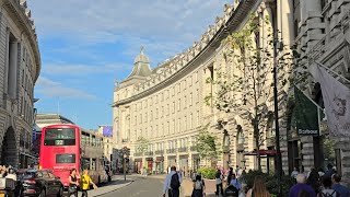 EXPERIENCE REGENT STREET LONDON LUXURIOUS SHOPS PICCADILLY CIRCUS LONDON travel video fyp [upl. by Sined476]