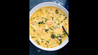 Amazing Broccoli Cheddar Soup  Try My Chow [upl. by Norrat]