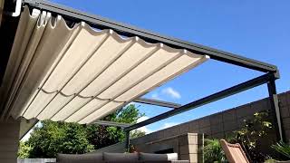 Retractable Fabric Pergola [upl. by Sldney]