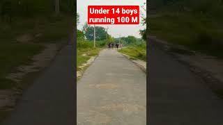 Under 14 boys running 100 M running 🏃💨💨 ssa ssf017 shorts gosaiganj youtubeshorts [upl. by Inol]