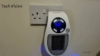 Fan Heater 500W  Mini Plug In Heater [upl. by Crotty]