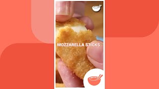 Dedos de mozzarella ¡SNACK EN 10 MINUTOS  Comedera [upl. by Yelreveb]