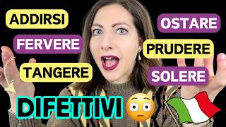 10 Verbi Italiani con Difetti 😱  Mancano Alcune Persone e Tempi Verbali ❌  Grammatica 🇮🇹 [upl. by Dominik220]