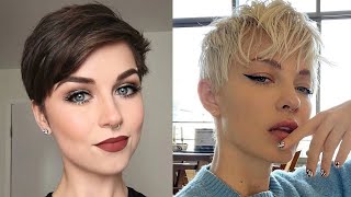 Hair Extensions For A Pixie Cut Short Pixie Cuts Women Pixie Cuts For Short Curly Hair Fine Hair Fem [upl. by Cilka112]