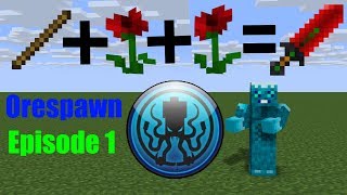 Orespawn ep1 Super OP sword made of roses [upl. by Clymer]