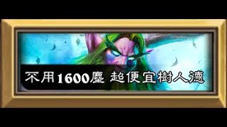 【爐石戰記】超便宜牌組不用1600塵 適合新手和回歸玩家入手 樹人德【標準天梯牌組分享】【HearthStone Standard】【兄弟象68】 [upl. by Ellersick342]