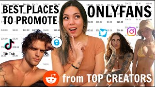 The BEST Places to Promote Your ONLYFANS in 2023 ft TOP CREATORS honest advice  tips for beginners [upl. by Atazroglam]