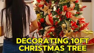 DECORATING 10FT CHRISTMAS TREE IN BATAAN christmasdecor christmasdecorator [upl. by Sair]